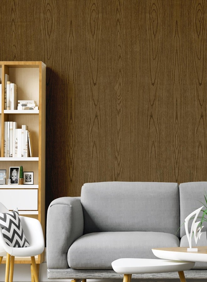 HOMEMATES Self-Adhesive Wallpaper Waterproof Old Furniture Vinyl Stickers Wooden Door Wardrobe Desktop PVC Wall Papers 45 X 304 CM- (Brown Wood) - Image 4